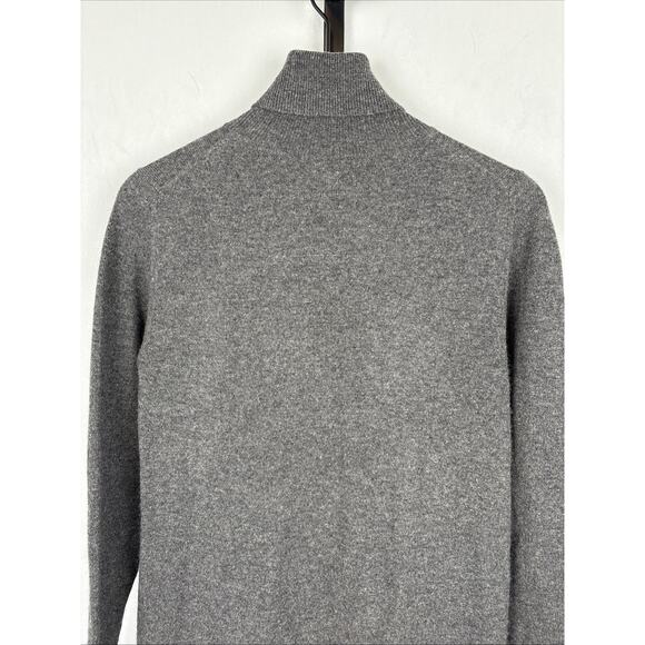 Forte Cashmere Turtleneck Sweater Dress Size Small Gray Minimalist Quiet Luxury - Picture 10 of 14